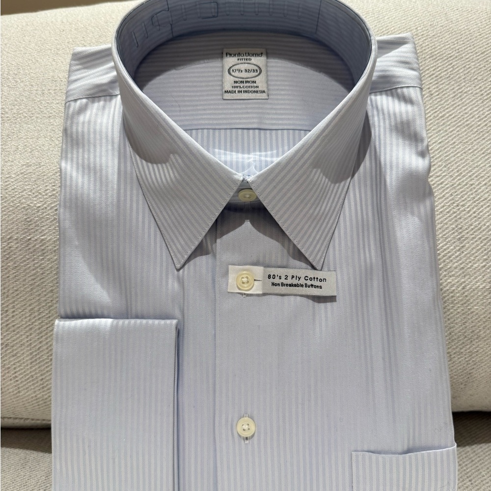 Pronto Uorno Men’s Striped Dress Shirt